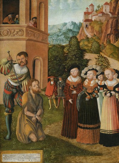 Die Enthauptung Johannes des Täufers von Lucas Cranach the Elder